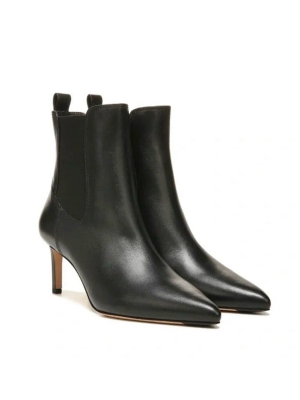 New Veronica Beard Leeland Black Leather Ankle Bootie Sz 9.5